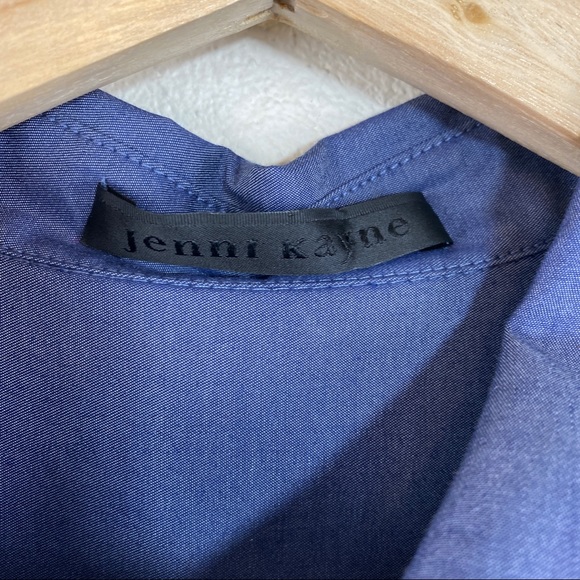 Jenni Kayne Popover Shirt Dress Sleeveless Blue Size Small - Picture 6 of 8